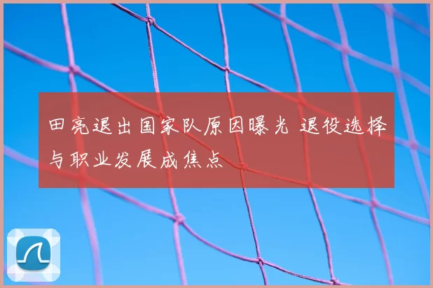 田亮退出国家队原因曝光 退役选择与职业发展成焦点